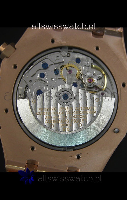 IMG_9081 Audemars Piguet Royal Oak Rose Gold in Black Ceramic Dial - 1:1 Mirror Replica 8