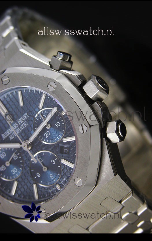 IMG_9081 Audemars Piguet Roal Oak in Blue Dial 1:1 Mirror Replica 8
