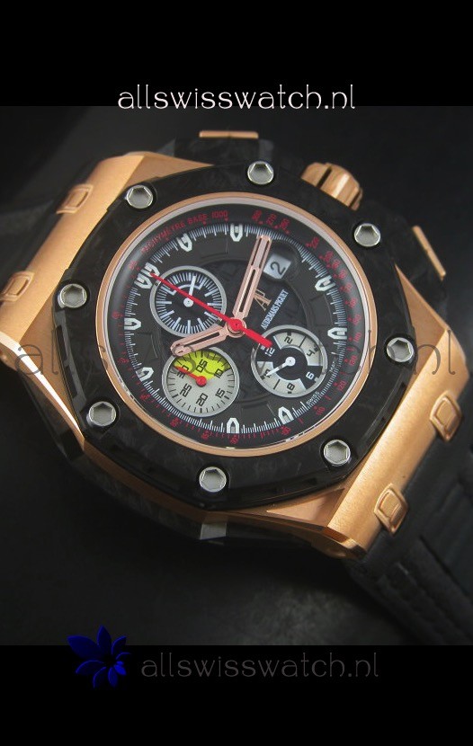 IMG_9081 Audemars Piguet Royal Oak Offshore Grand Prix Rose Gold Ultimate 1:1 3126 Movement Replica 8