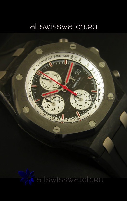 IMG_9081 Audemars Piguet Royal Oak Offshore Jarno Trulli Forged Carbon Case - 1:1 Mirror Replica 8