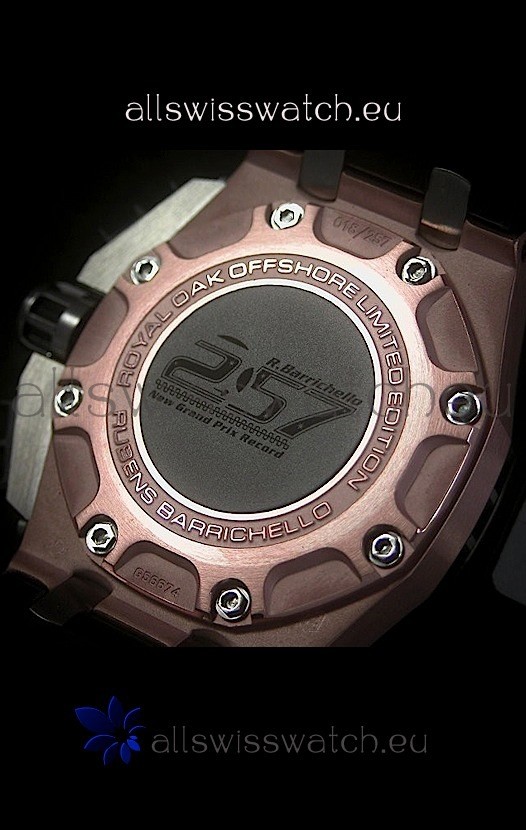 IMG_9081 Audemars Piguet Royal Oak Offshore Rubens Barrichello Pink Gold - Secs hand 12 O clock Replica 8
