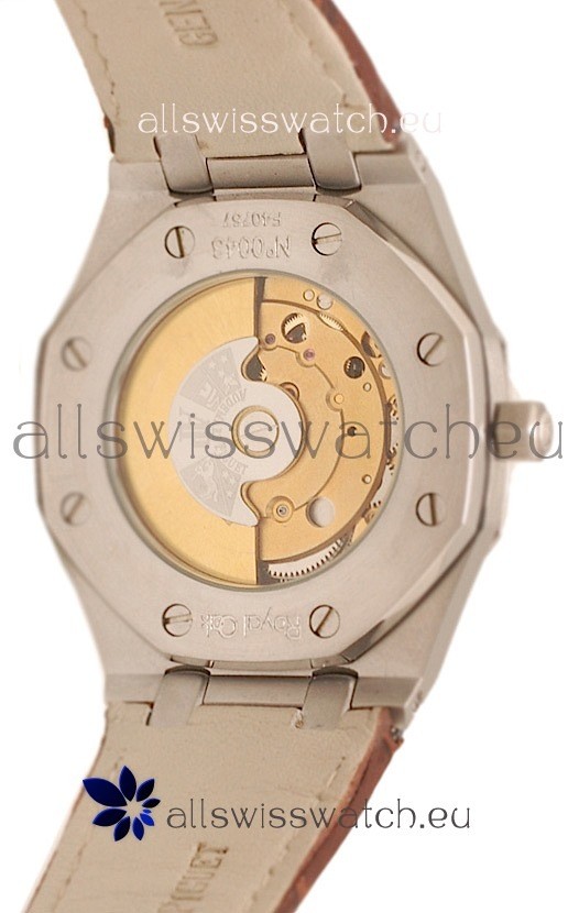 Audemars Piguet Royal Oak Steel in Brown Leather Strap Replica 8
