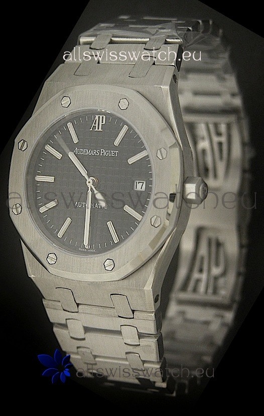 IMG_9081 Audemars Piguet Royal Oak in Black Dial Replica 8