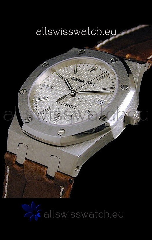 IMG_9081 Audemars Piguet Royal Oak in White Dial Replica 8