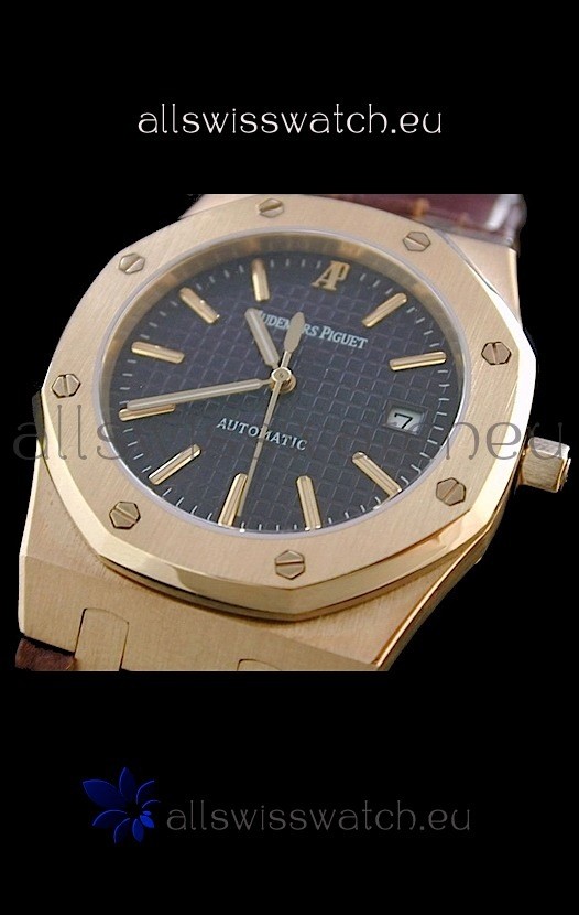 IMG_9081 Audemars Piguet Royal Oak in Black Dial Replica 8