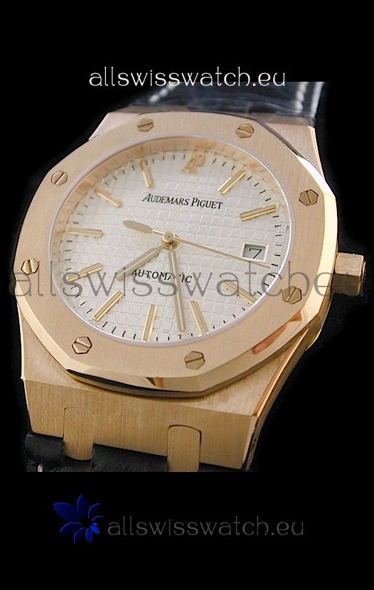 IMG_9081 Audemars Piguet Royal Oak in White Dial Replica 8
