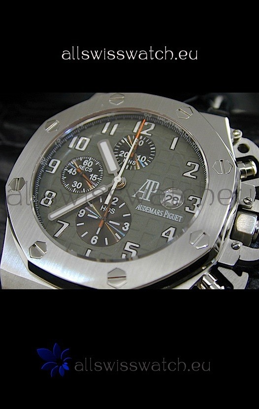 IMG_9081 Audemars Piguet Royal Oak in Grey Dial - Secs hand 9 O Clock Replica 8