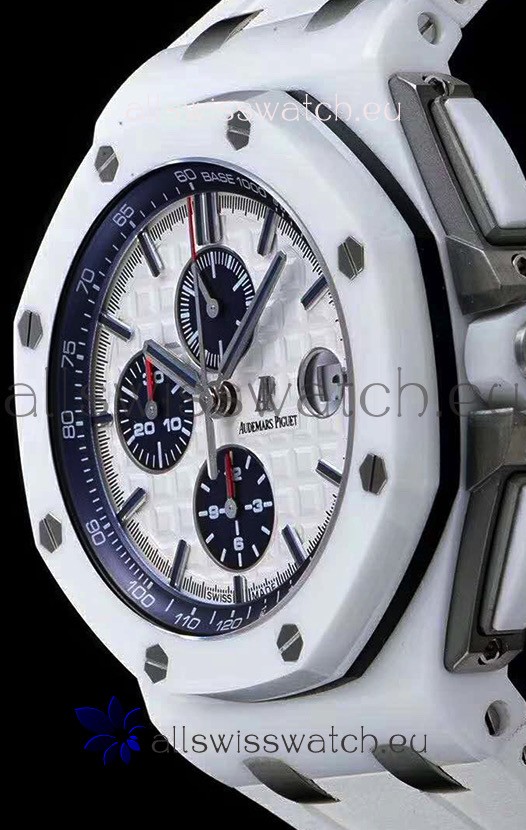 IMG_9081 Audemars Piguet Royal Oak Offshore White Ceramic - Ultimate 1:1 3126 Movement Replica 8