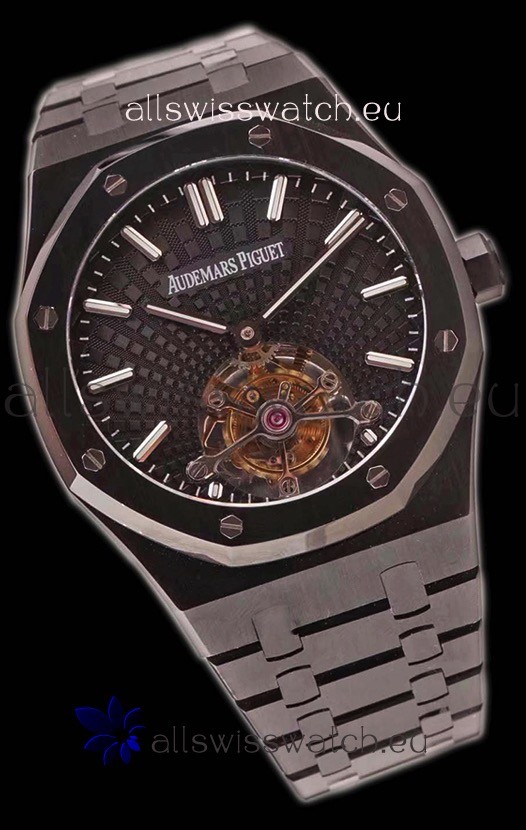 Audemars Piguet Royal Oak Tourbillon 41mm Extra-Thin Ceramic Casing Replica 8