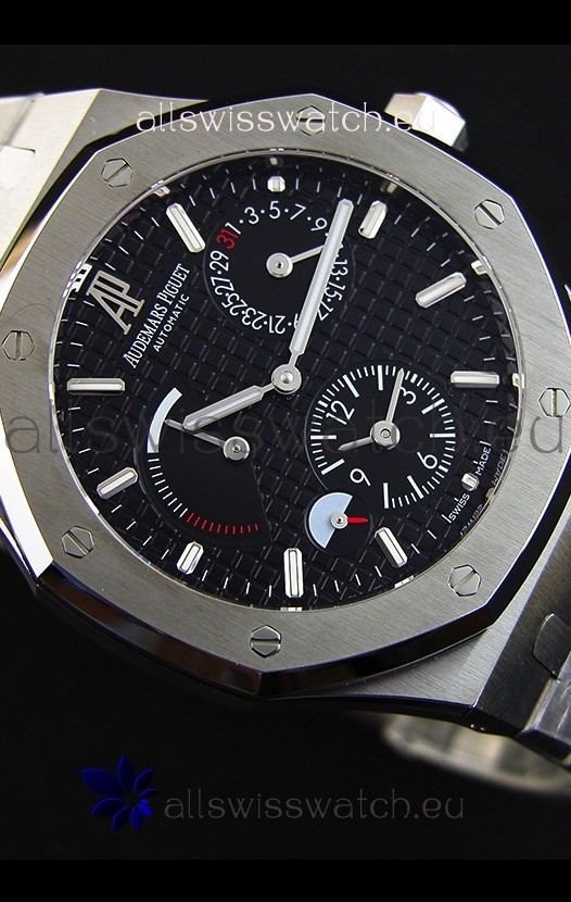 IMG_9081 Audemars Piguet Royal Oak Dual Timein Black Dial Replica 8