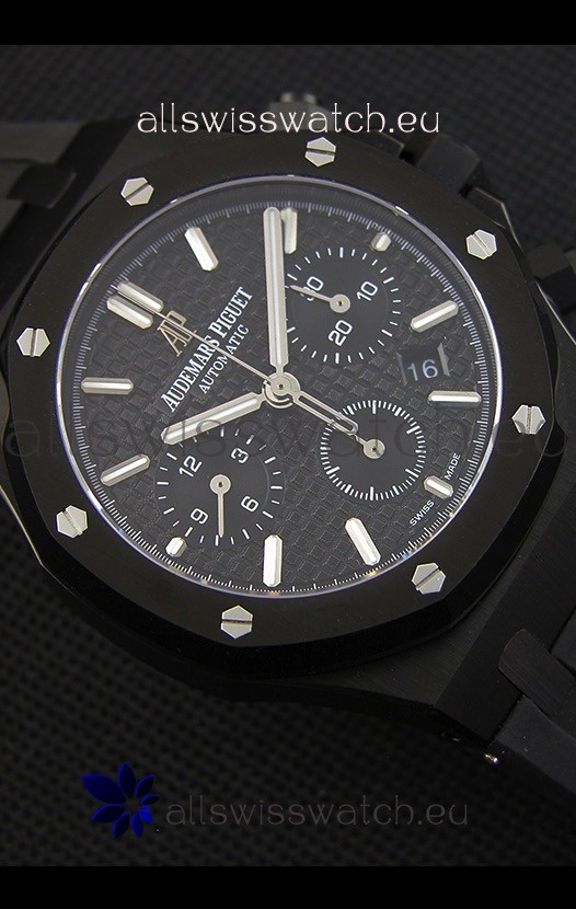 IMG_9081 Audemars Piguet Royal Oak Chronograph Black Dial Replica 8