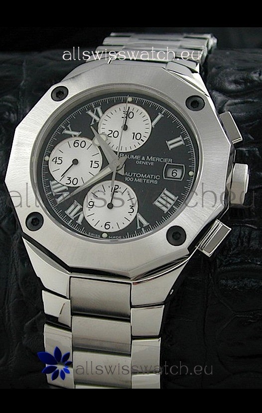 IMG_9081 Baume & Mercier Riveria in Black Dial Replica 8