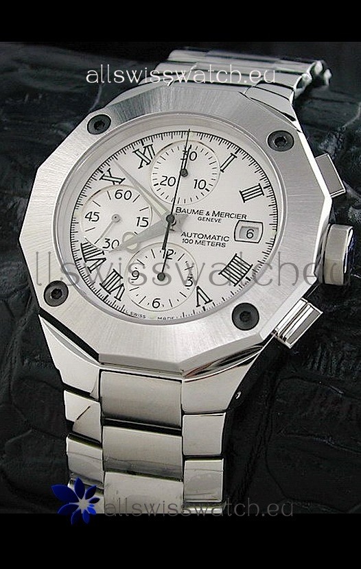 Baume & Mercier Riveria in White Dial Replica 8