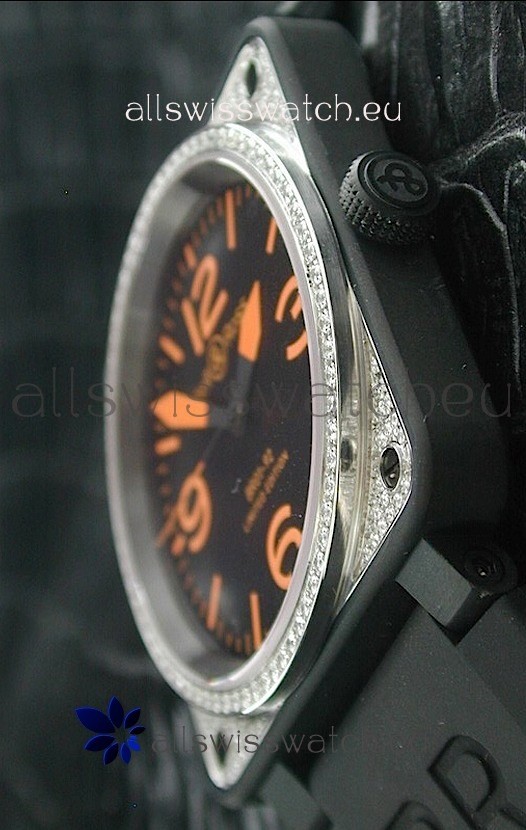 IMG_9081 Bell and Ross BR01 92 with Diamonds Bezel Replica 8