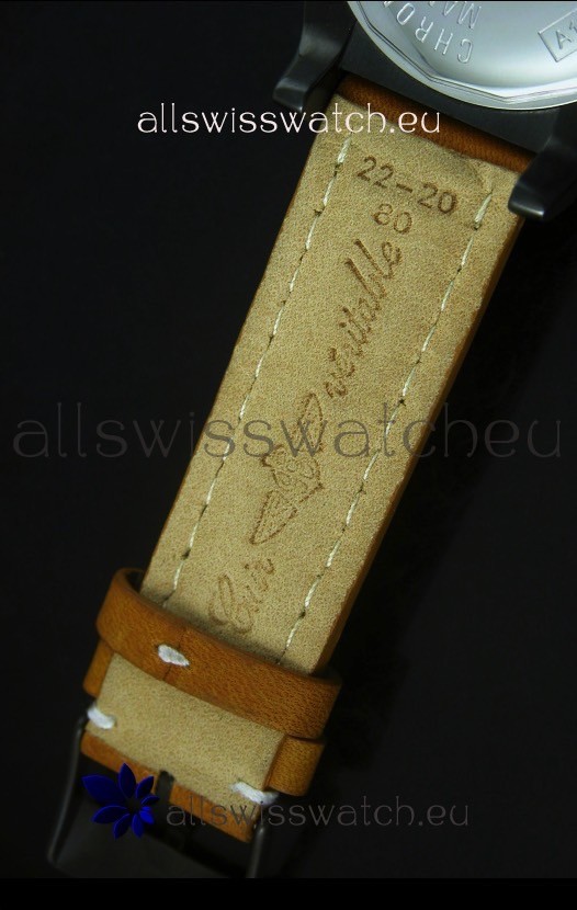 IMG_9081 Breitling Seawolf PVD Coated in Brown Strap Replica 8