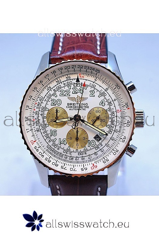 IMG_9081 Breitling Navitimer CosmonauteGold Plated Bezel Replica 8