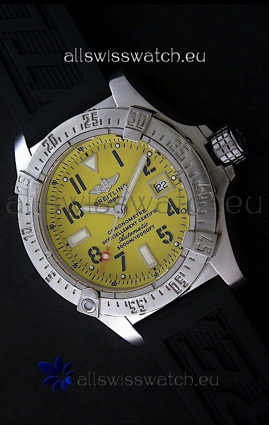 IMG_9081 Breitling Avenger Seawolfin Yellow Dial Replica 8