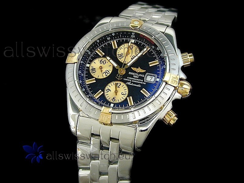 IMG_9081 Breitling Windriderin Black Dial Two Tone Markers Replica 8