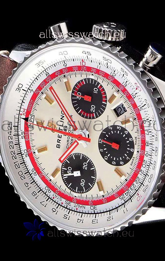 IMG_9081 Breitling Navitimer 1 B01 Chronograph TWA Edition 43MM - 904L 1:1 Mirror Replica 8
