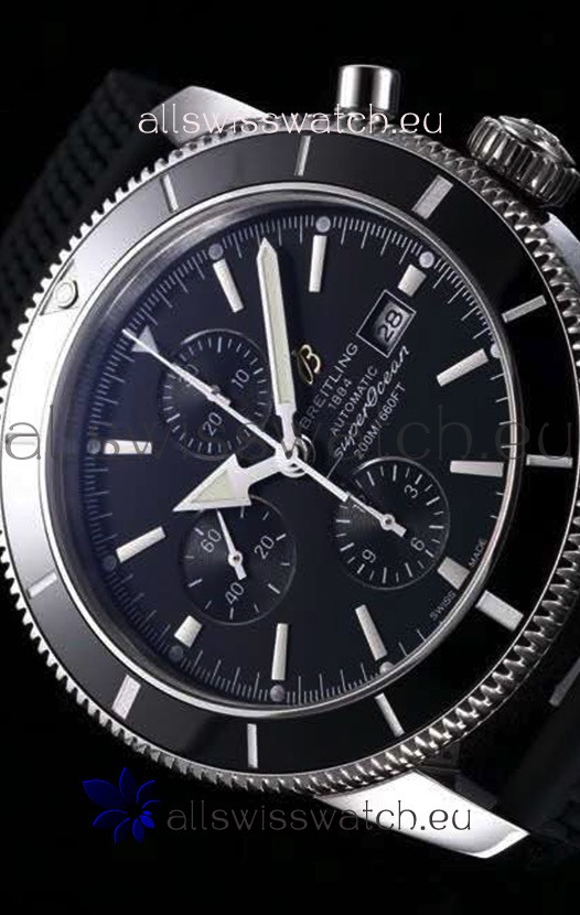 IMG_9081 Breitling SuperOcean Heritage II 44MM Black Dial Replica 8