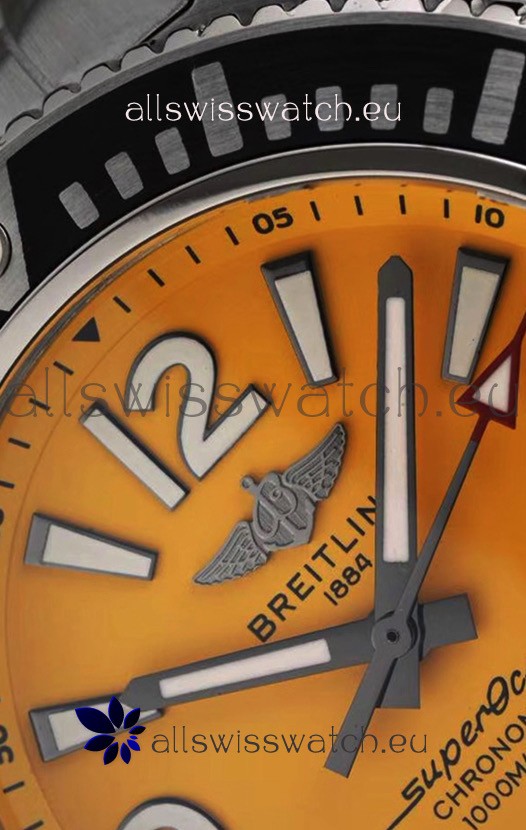IMG_9081 Breitling Superocean Automatic 44 Steel - Yellow Dial 1:1 Mirror Replica 8