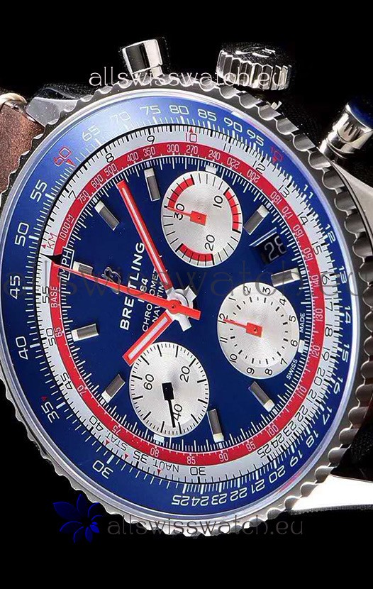 IMG_9081 Breitling Navitimer 1 B01 Chronograph PAN AM Edition 43MM - 904L 1:1 Mirror Replica 8
