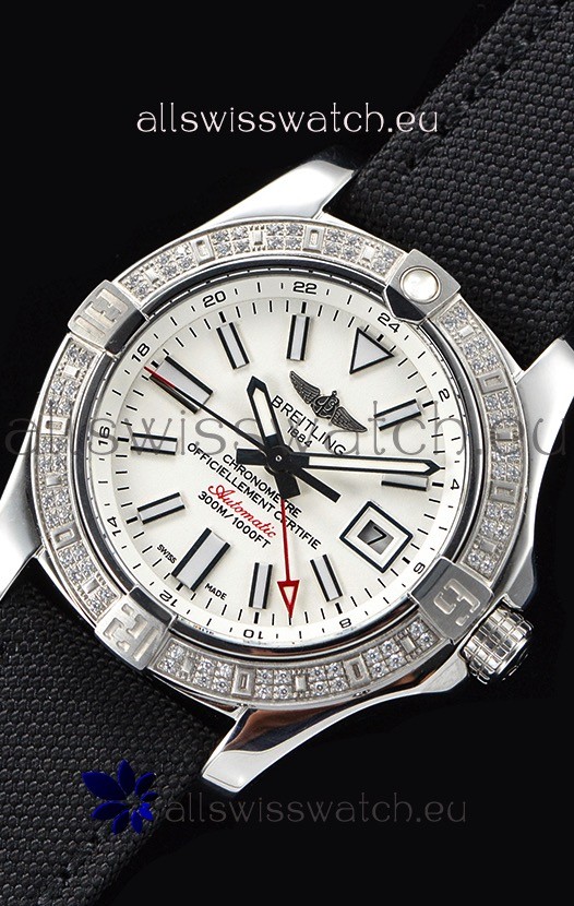 IMG_9081 Breitling Avenger II Steel GMT 1:1 Ultimate Edition - White Dial Replica 8