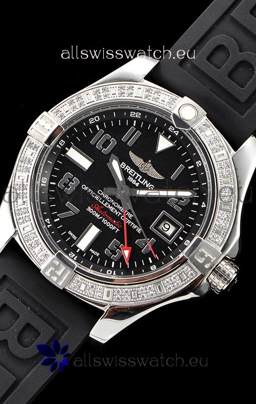 IMG_9081 Breitling Avenger Steel GMT 1:1 Ultimate Edition - Black Dial Replica 8