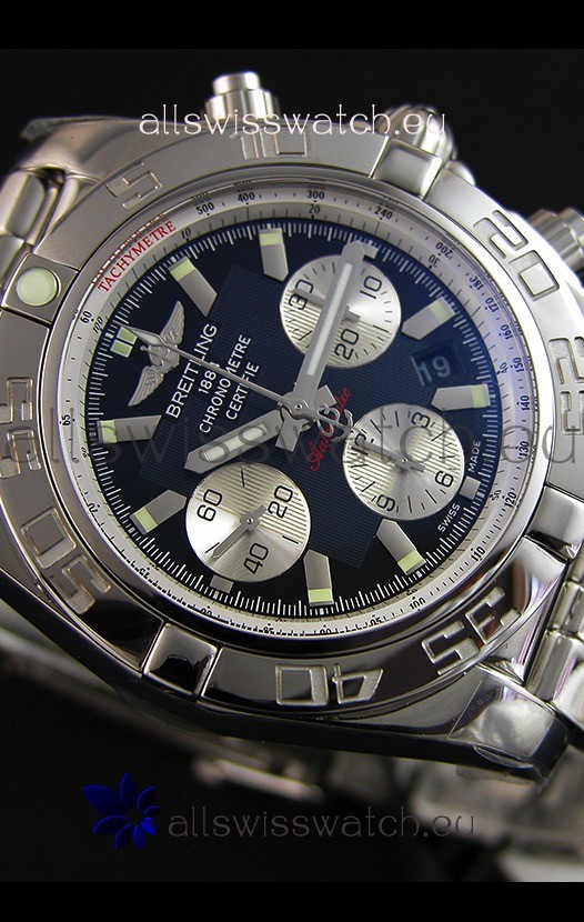 IMG_9081 Breitling Chronomat B01 Black Dial1:1 Mirror Edition Replica 8