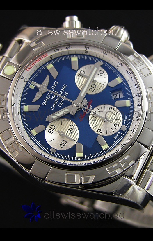 IMG_9081 Breitling Chronomat B01 Blue Dial1:1 Mirror Edition Replica 8