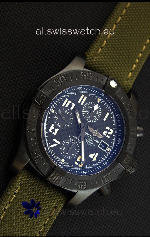 IMG_9081 Breitling Avenger Titanium CaseCarbon Dial 1:1 Mirror Replica 8