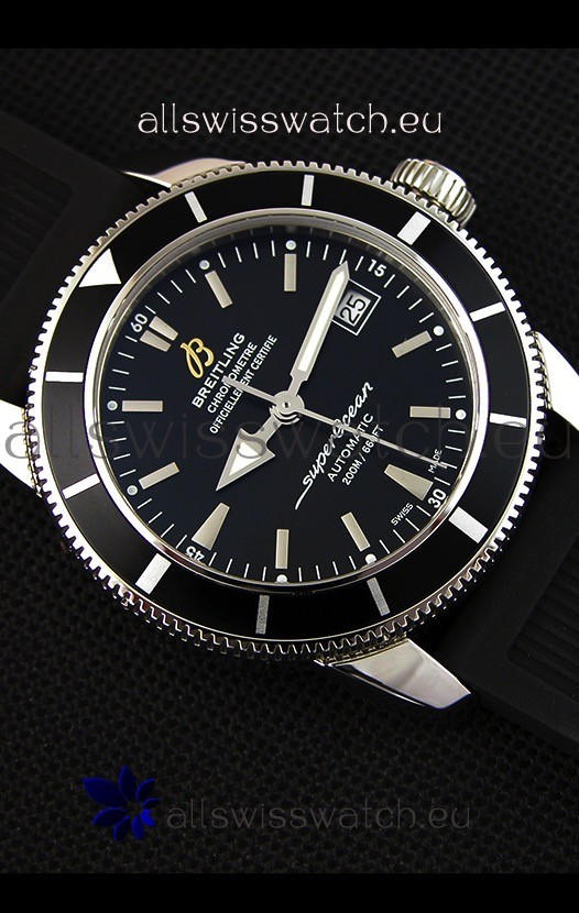 IMG_9081 Breitling SuperOcean Heritage II B20 42MM Black Dial Black Bezel- 1:1 Mirror Edition Replica 8