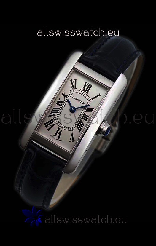 IMG_9081 Cartier Tank Americaine Ladies Quartz 1:1 Mirror Replica 8