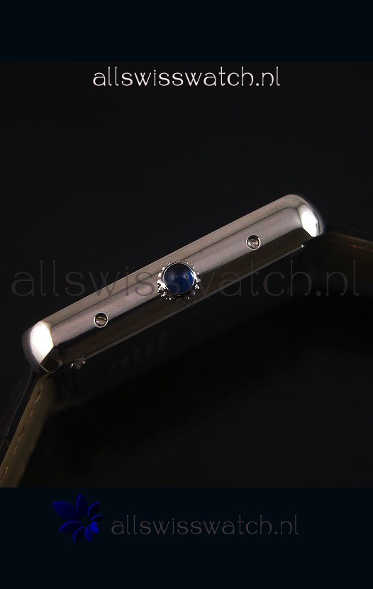 Cartier Tank Solo Quartz Leather Strap Mid Size 28MM Wide Replica 8