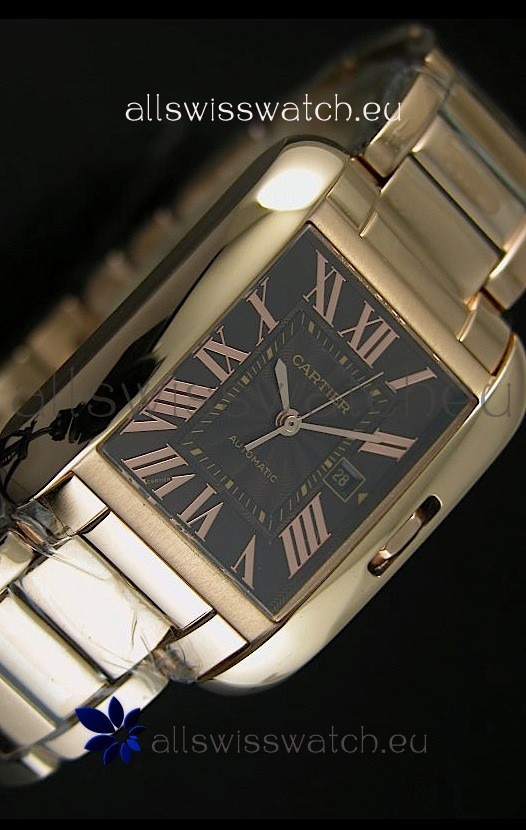 IMG_9081 Cartier Tank Anglaise Mid Sized Pink Gold - 1:1 Mirror Replica 8