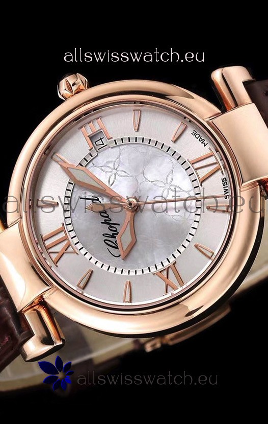 IMG_9081 Chopard Imperiale White Dial Automatic in Rose Gold Case 904L Steel Replica 8