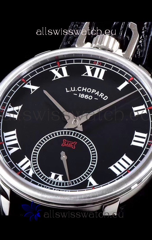 IMG_9081 Chopard Louis-Ulysse The Tribute Stainless Steel Black Dial Replica 8