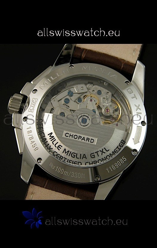 IMG_9081 Chopard Mille Miglia GT XLin Brown Leather Strap - MIRROR Replica 8