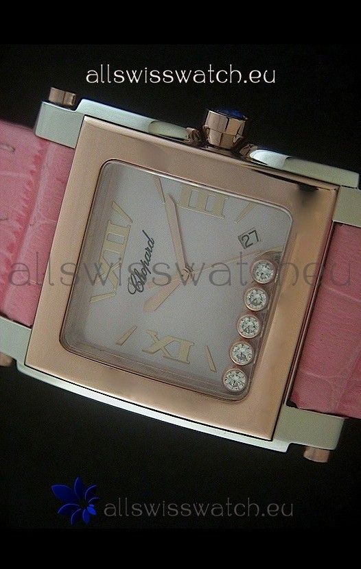 IMG_9081 Chopard Happy Sportin Pink Strap Replica 8