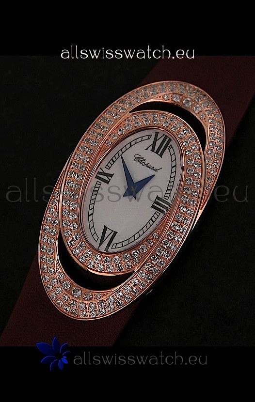 IMG_9081 Chopard Xtravagzain Brown Strap Replica 8
