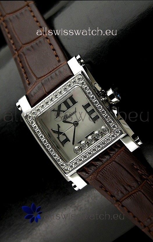 IMG_9081 Chopard Happy Sportin Brown Strap Replica 8