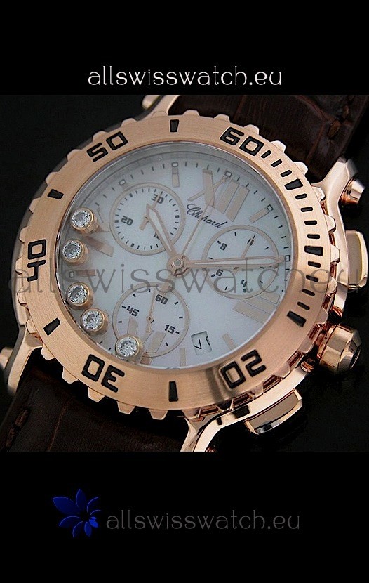 IMG_9081 Chopard Happy Sportin Brown Strap Replica 8