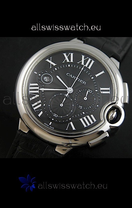IMG_9081 Cartier Ballon de in Black Dial Replica 8