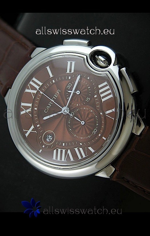 IMG_9081 Cartier Ballon de in Brown Dial Replica 8