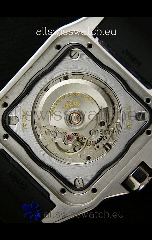 IMG_9081 Cartier Santos 100 Automatic in Black Replica 8