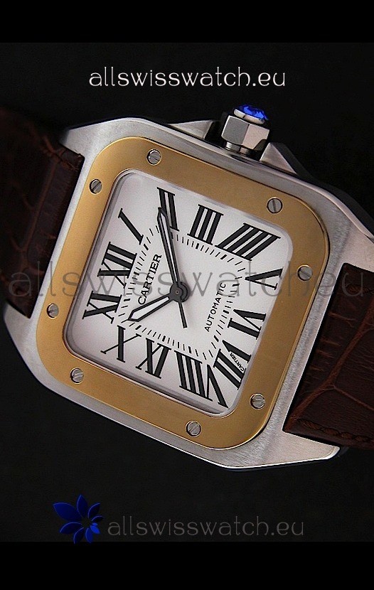IMG_9081 Cartier Santos inin White Dial Replica 8