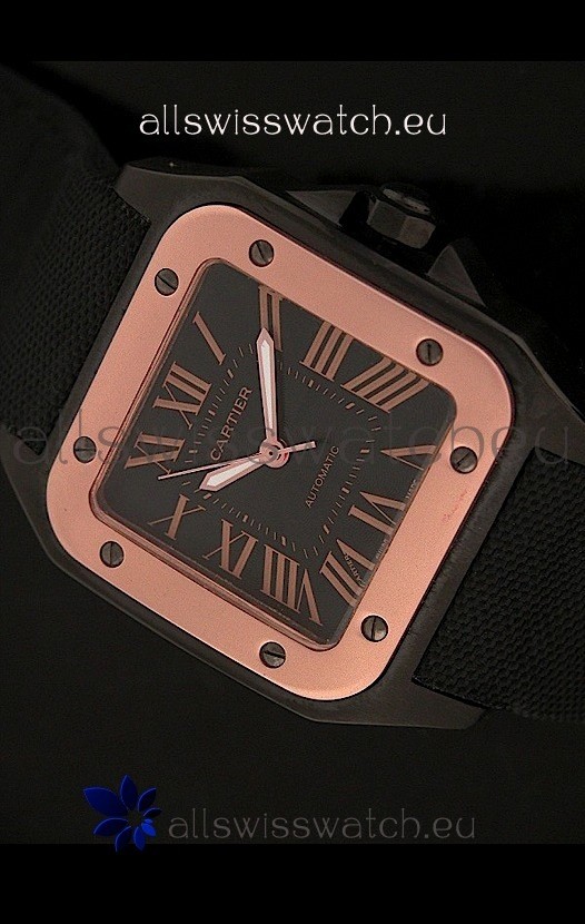 IMG_9081 Cartier Santosin Black Dial Replica 8