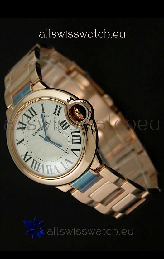 Ballon De Bleu Cartier Pink Gold Replica 8