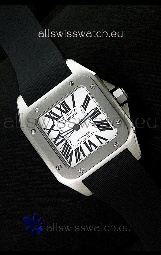 IMG_9081 Cartier Santos 100Titanium Bezel Replica 8