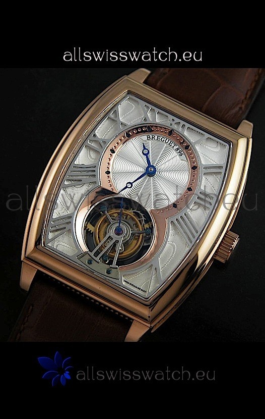 Breguet 986 AI in Silver & Golden Dial Replica 8